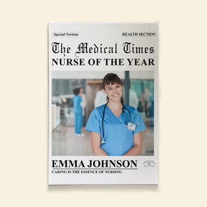 Personalized Gifts For Nurse Canvas Newspaper 06TGLU161224-Homacus