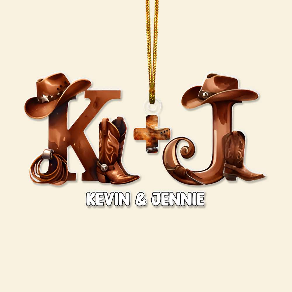 Personalized Custom Letter Gifts For Couple Acrylic Ornamnet 03OHLU251024-Homacus