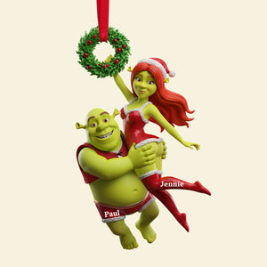 Joyful Green Couple Ornament - Personalized Gifts For Couples 02OHLU071025-Homacus