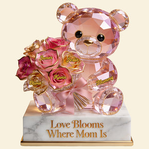 Mom Bear Acrylic Plaque - Personalized Gifts For Mother 04pgta300326
