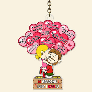 Personalized Gift For Couples Acrylic Keychain Reasons Why I Love You 05TOLU041224HG-Homacus