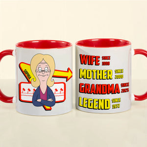 Personalized Gifts For Grandma Coffee Mug - Wife Mother Legend 01TGLU050325HG-Homacus