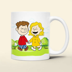 Personalized Gifts For Couples Hands In Hands White Mug Valentine 05TOLU031224DA-Homacus