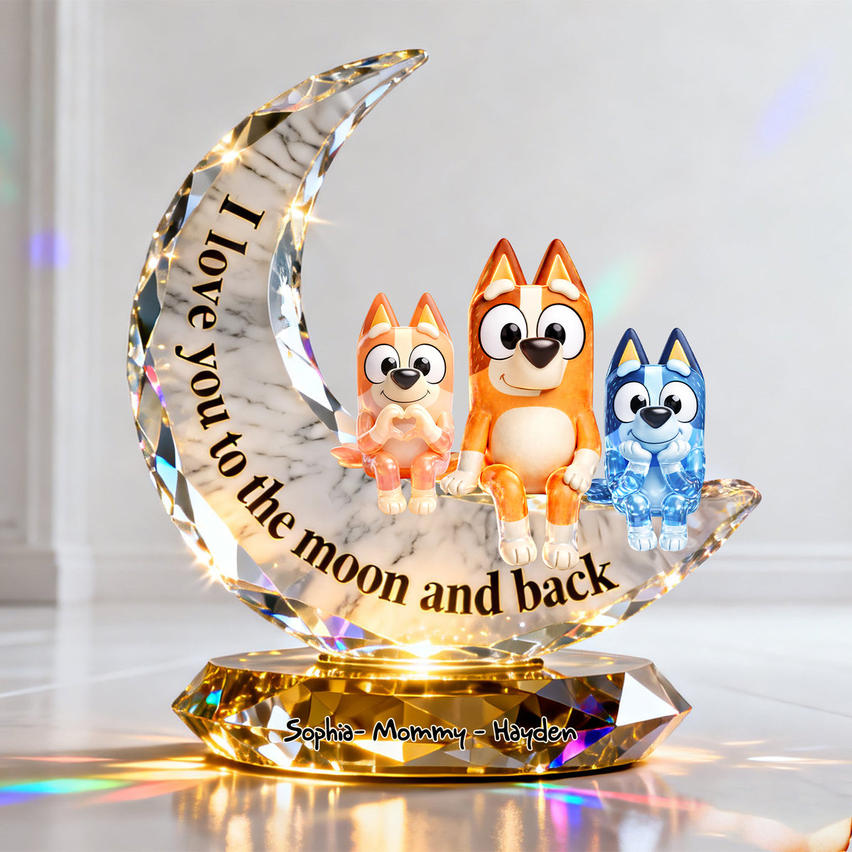 Under The Moonlight Acrylic Plaque - Personalized Gifts For Mom 06OHLU130226-Homacus