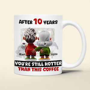 Personalized Gift For Couple White Mug Cartoon Characters Valentine 04OHLU181224-Homacus