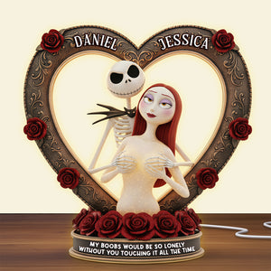 Spooky Couple Light Box - Personalized Gifts For Couple Christmas Acrylic Light Box 03OHLU031125-Homacus