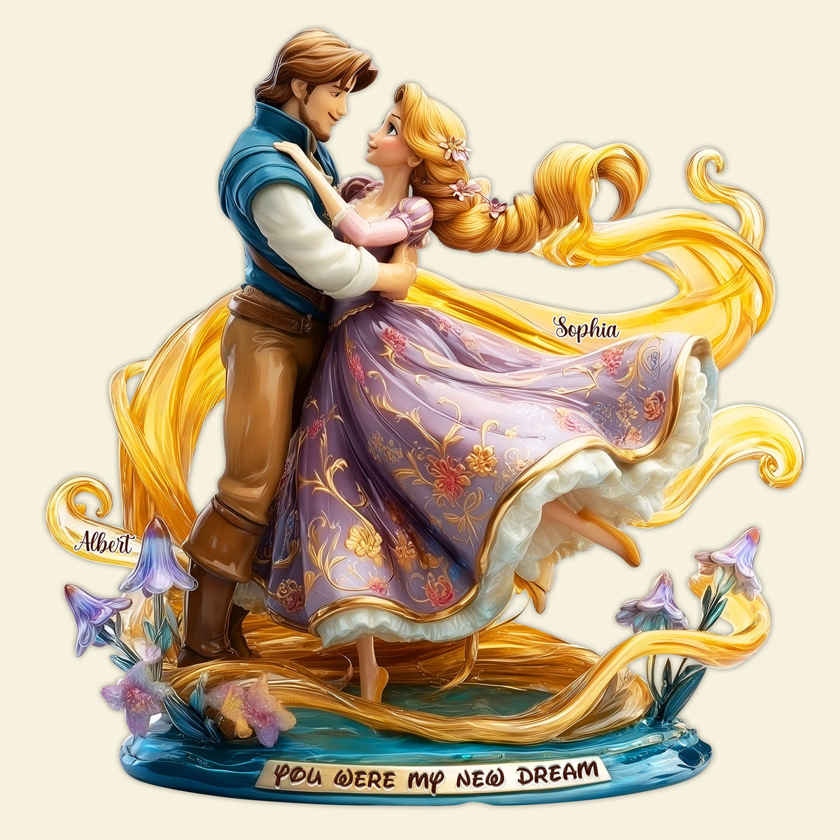 Romantic Couple Acrylic Plaque - Personalized Gifts For Couple 02TGLU060525-Homacus