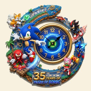 Legendary Adventure 35th Anniversary Hanging Wall Clock - Personalized Gifts 01tyta200726-Homacus