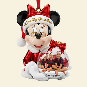 Cherished Grandkids Ornament - Personalized Custom Photo Gift For Grandkids 01PGLU271025-Homacus