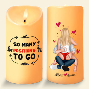 Personalized Gifts For Couples, Naughty Couple LED Candle 05TOLU301024HH-Homacus