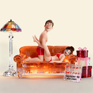 Cheeky Couple Acrylic Light Box - Personalized Anniversary Gift For Couple 07OHLU181225-Homacus