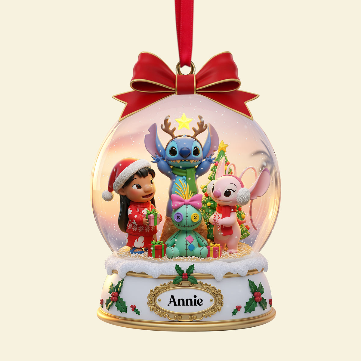 Holiday & Friends Christmas Ornament Personalized Gifts For Friends 04PGLU161025-Homacus