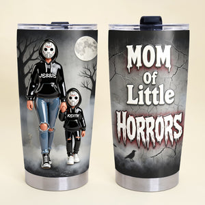 Horror Mom And Kids 20oz Tumbler - Personalized Gifts For Mother's Day Tumbler 02NATA250226-Homacus