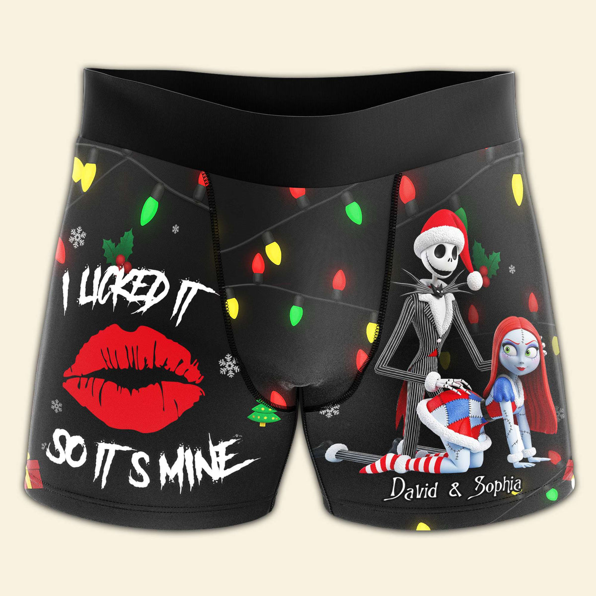 Freaky Skeleton Couple Christmas Boxers - Personalized Gifts For Him 04NALU160925-Homacus