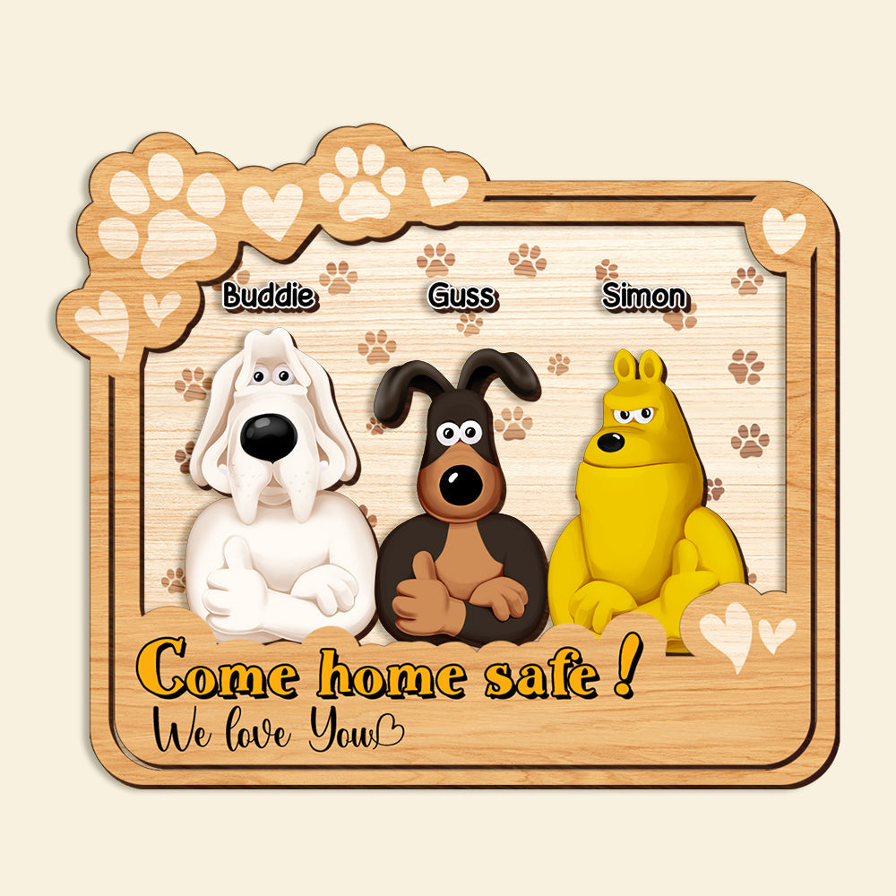 Personalized Car Visor Clip For Parents, Come Home Safe 01KALU200225PA-Homacus