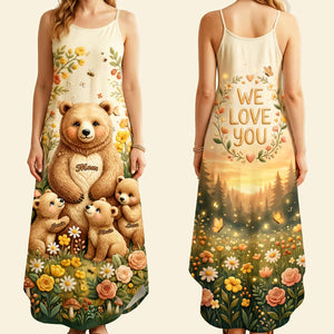 Mama Bear Maxi Dress - Personalized Gifts For Mom 04PATA270326-Homacus