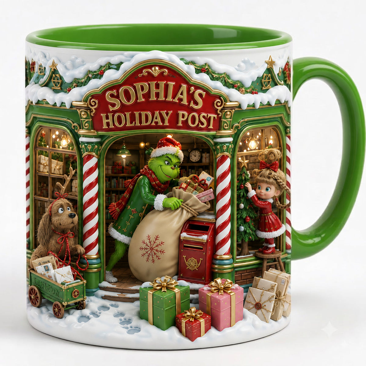 Holiday Post Coffee Mug - Personalized Gifts For Christmas 04halu010826-Homacus