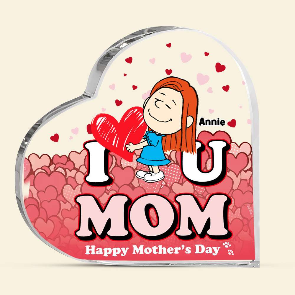 Mom Heart Plaque - Personalized Gifts For Mother 01XQLU130125HG-Homacus