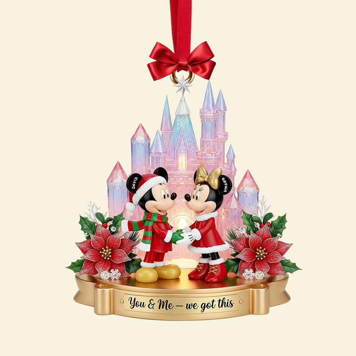 Fairytale Castle Couple Ornament - Personalized Funny Gifts For Couple 01PGLU181025-Homacus