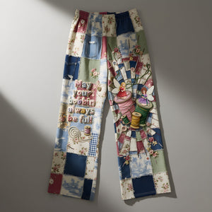 Cozy Patchwork Pajama Pants - Gift For Sewing Lovers 05PALU051225-Homacus
