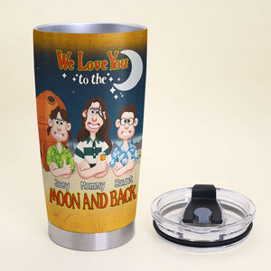 Personalized Gifts For Mom Tumbler Love You To The Moon & Back 03KALU250225PA-Homacus