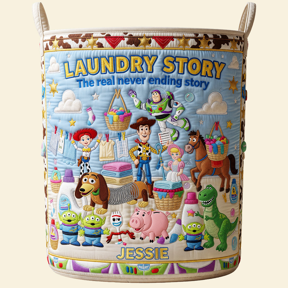 Endless Load Quilted Laundry Basket - Personalized Gifts 03qhta110726-Homacus