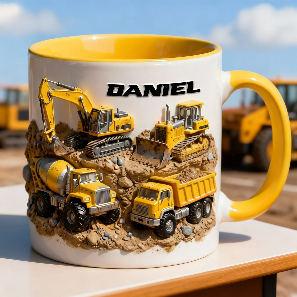 Construction Vehicles Coffee Mug - Personalized Gift For Truckers 06KILU130126-Homacus