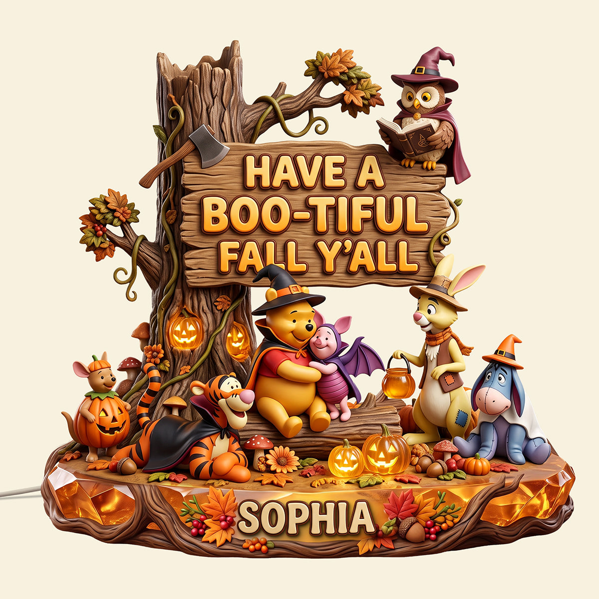 Boo-tiful Fall Acrylic Light Box - Personalized Gifts For Halloween 01pata300726