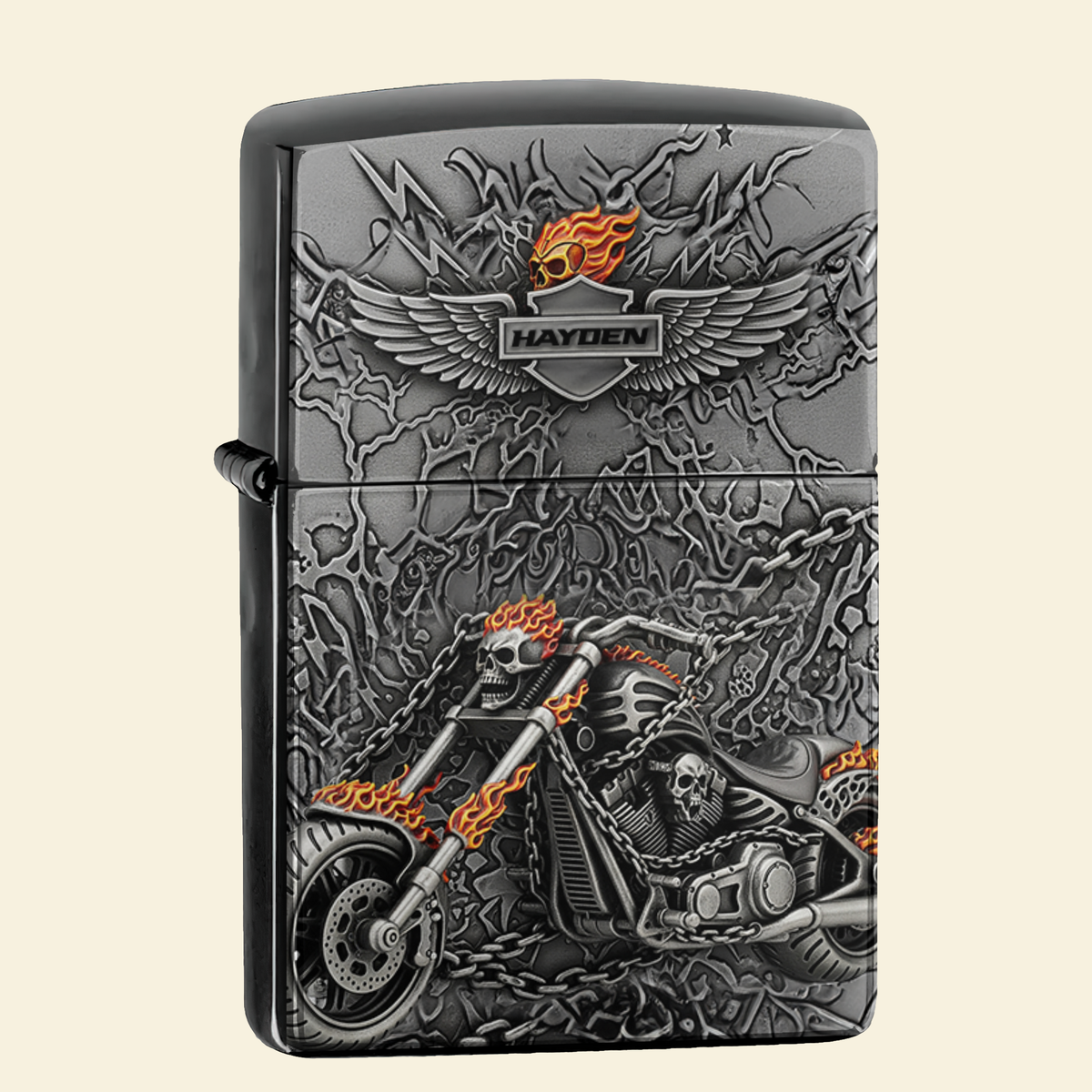 Demon Motorcycle Lighter - Personalized Gifts For Biker-Homacus