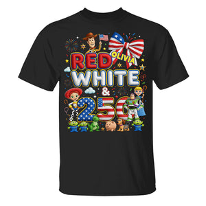 Red, White & 250 - Celebrate America 250th Anniversary Shirt - Personalized Gifts For Patriots 01tota190626