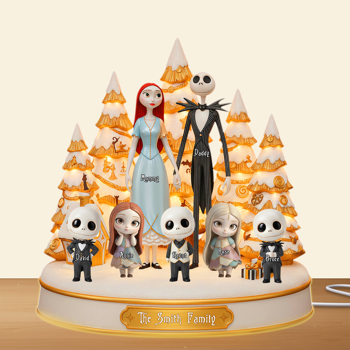 Family Light Box - Personalized Gifts For Family Custom Shape Acrylic Light Box 04OHLU301025-Homacus