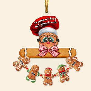 Personalized Gifts For Grandma Gingerbread Christmas Ornament 04OHLU091024-Homacus