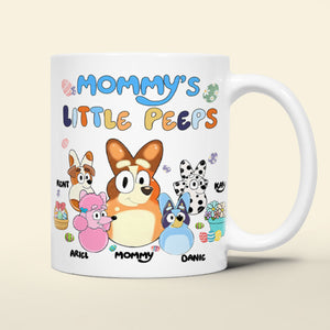 Personalized Gifts For Mom Coffee Mug 05kalu240125 Mommy's Little Peeps-Homacus