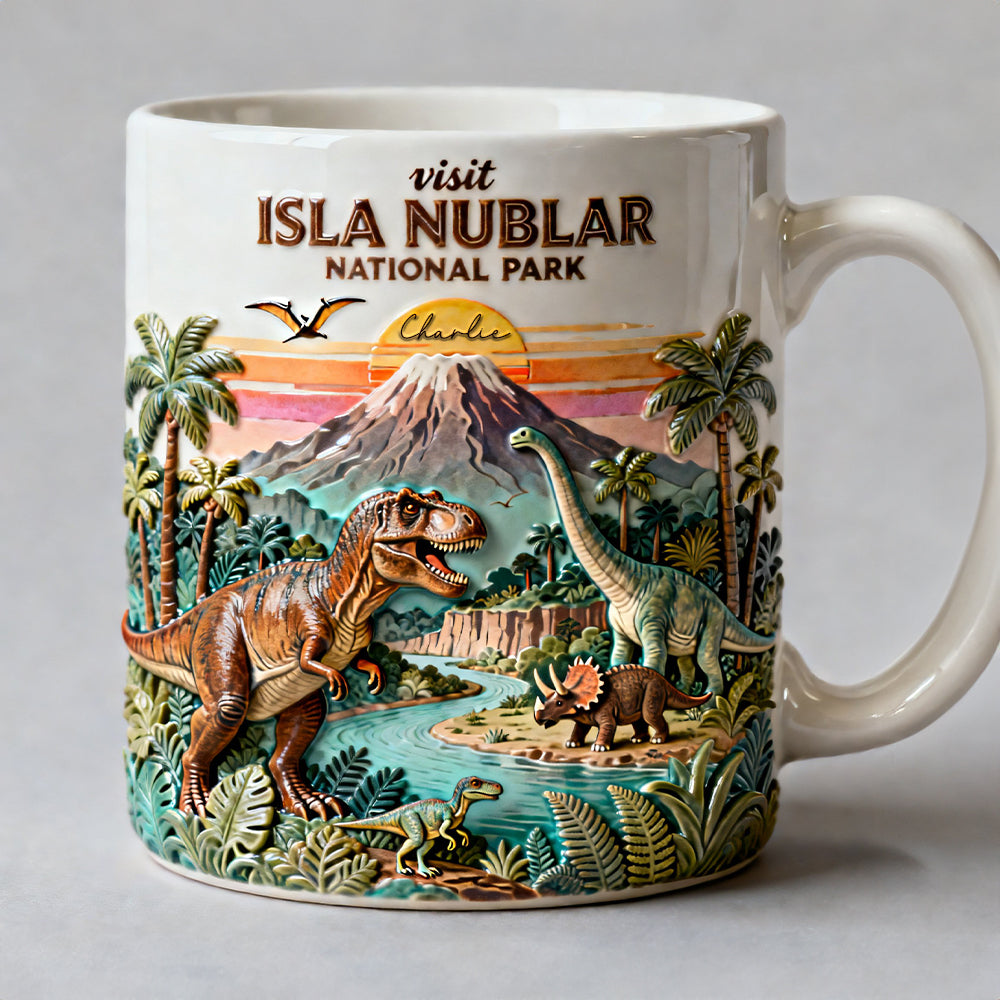 Prehistoric World National Park Coffee Mug - Personalized Gift For Dino Lovers 02NALU090126-Homacus