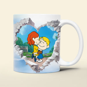 Personalized Gift For Couple Valentine Mug Cartoon Couple 01OHLU191224HG-Homacus