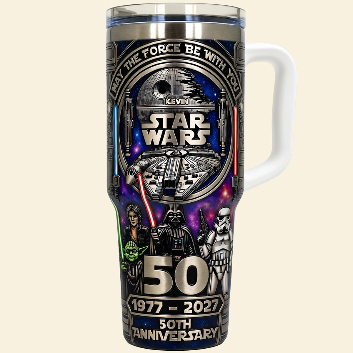 50th Anniversary Space Adventure Tumbler - Personalized Anniversary Gift 02OHTA090326-Homacus