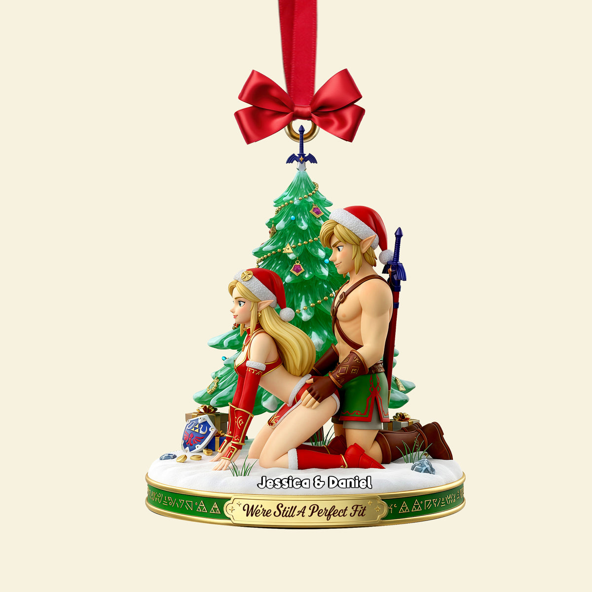 Couple Perfect Fit Ornament - Personalized Gifts For Couple 03ohlu011125-Homacus