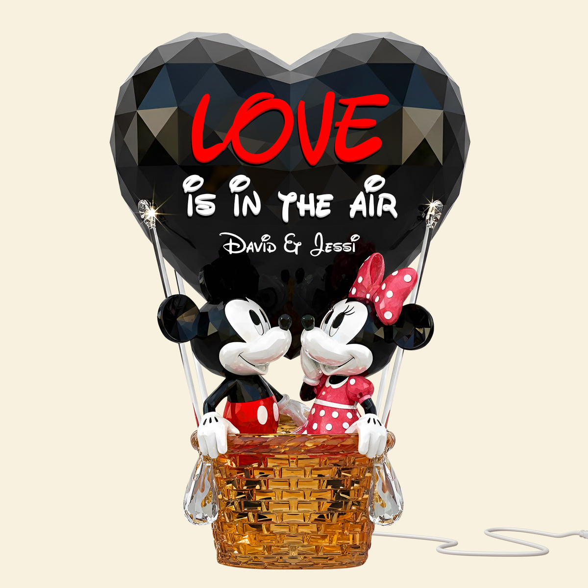Cute Balloon Couple Light Box - Personalized Gifts For Couple 05tolu161225-Homacus