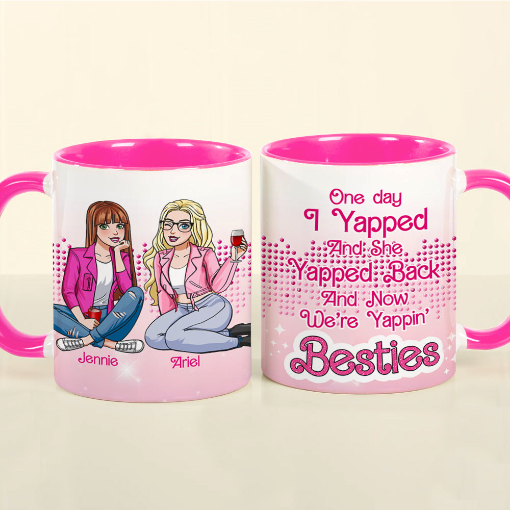 Personalized Gifts For Besties Accent Mug Yappin Besties 04XQLU021224HH-Homacus