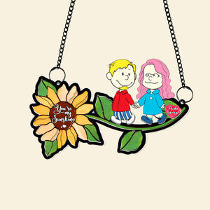 Personalized Gifts For Couples Suncatcher Ornament You're My Sunshine 05KALU201224DA-Homacus