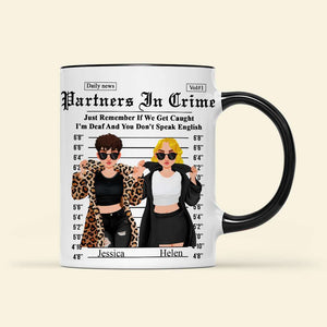 Personalized Gifts For Friends Accent Mug Partner Crime 01XQLU171224PA-Homacus