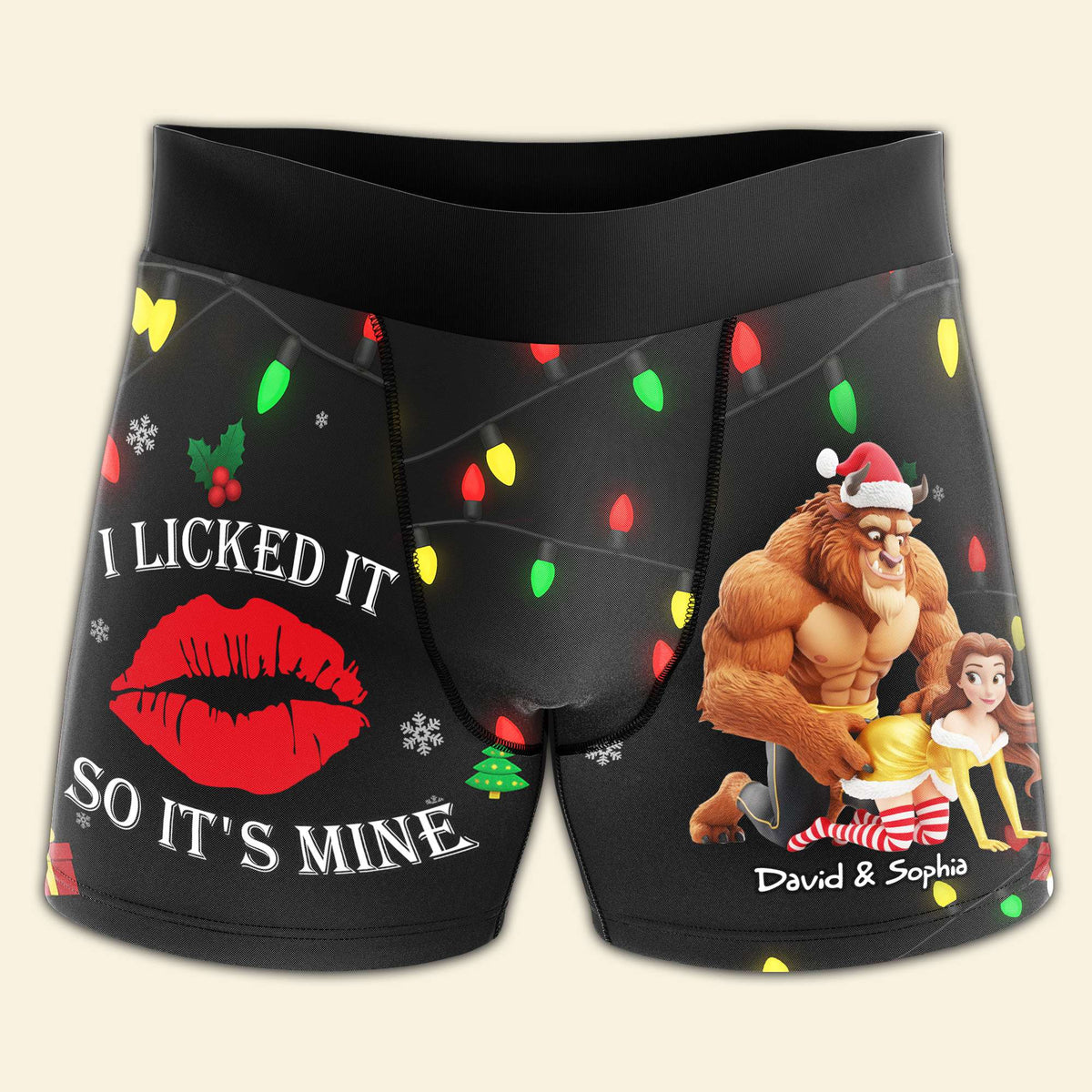 Fun-Loving Couples Christmas Boxers - Personalized Gifts For Him 05NALU160925-Homacus