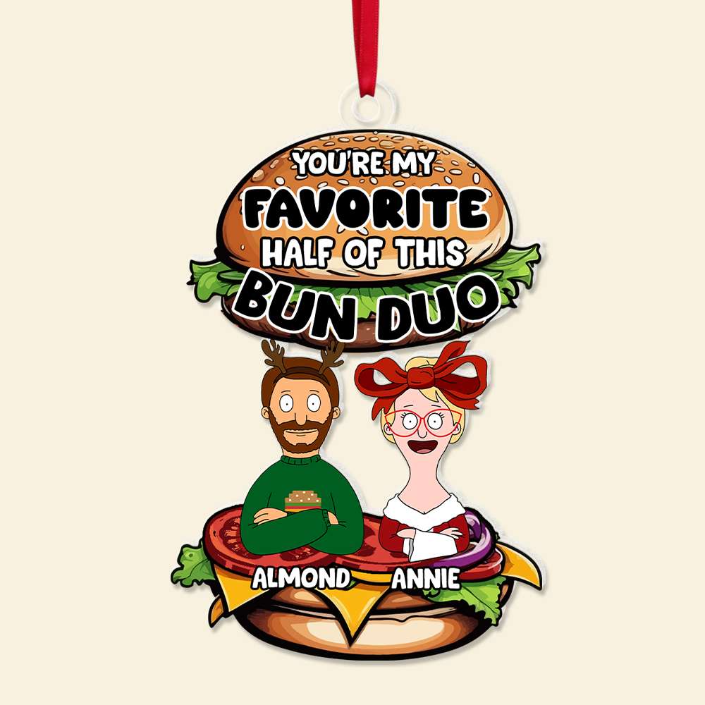 Personalized Gifts For Couple Tasty Acrylic Ornament 03TOLU131124HG-Homacus
