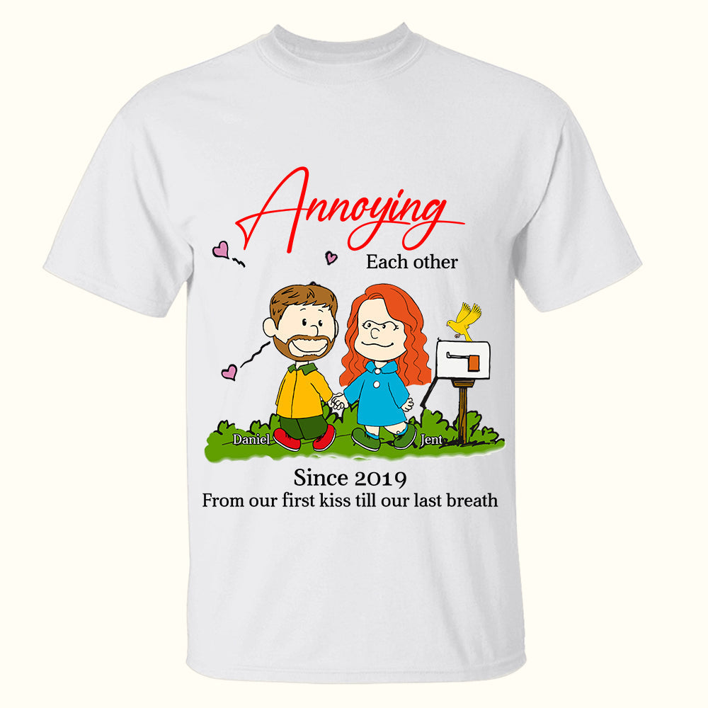 Personalized Gift For Couples 2D Shirt Annoying Each Other 01OHLU251224DA-Homacus
