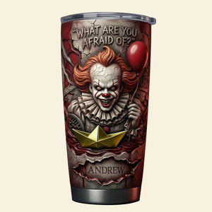 Creepy Clown Horror Tumbler - Personalized Gifts For Horror Lovers 02PALU200126-Homacus
