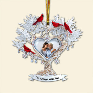Cardinal Memory Custom Photo Ornament - Personalized Memorial Gift For Loved Ones 01TGLU180825-Homacus