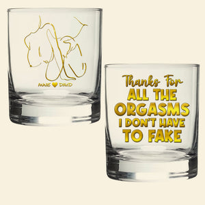 Playful Couple Round Glass - Personalized Gifts For Couples 04NALU031225-Homacus