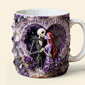 Kissing Skeleton Couple Coffee Mug - Personalized Gifts For Couple 03nata130126-Homacus