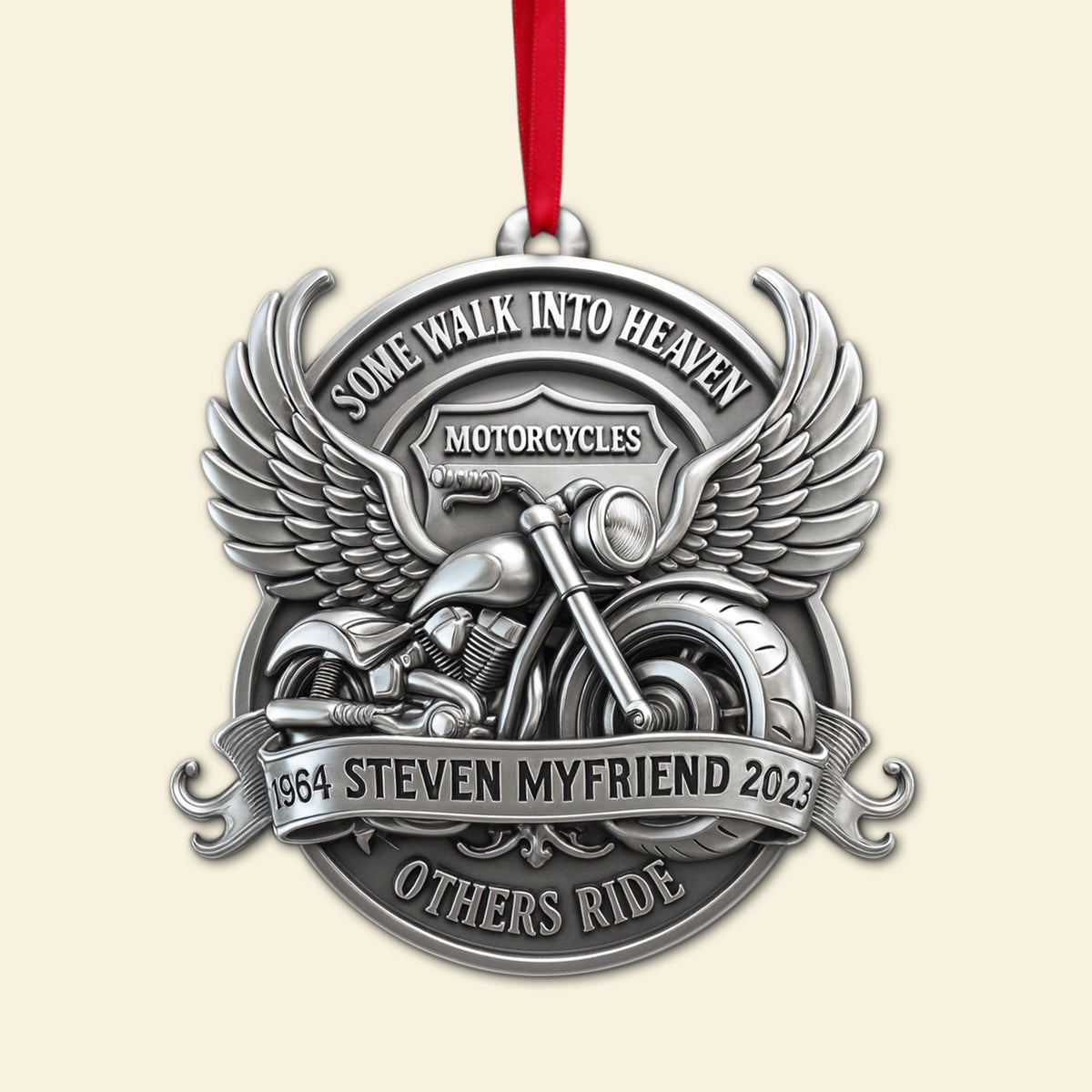 Some Walk Into Heaven Ornament - Personalized Heaven Gift For Motorcycles Lovers 03OHLU180825-Homacus