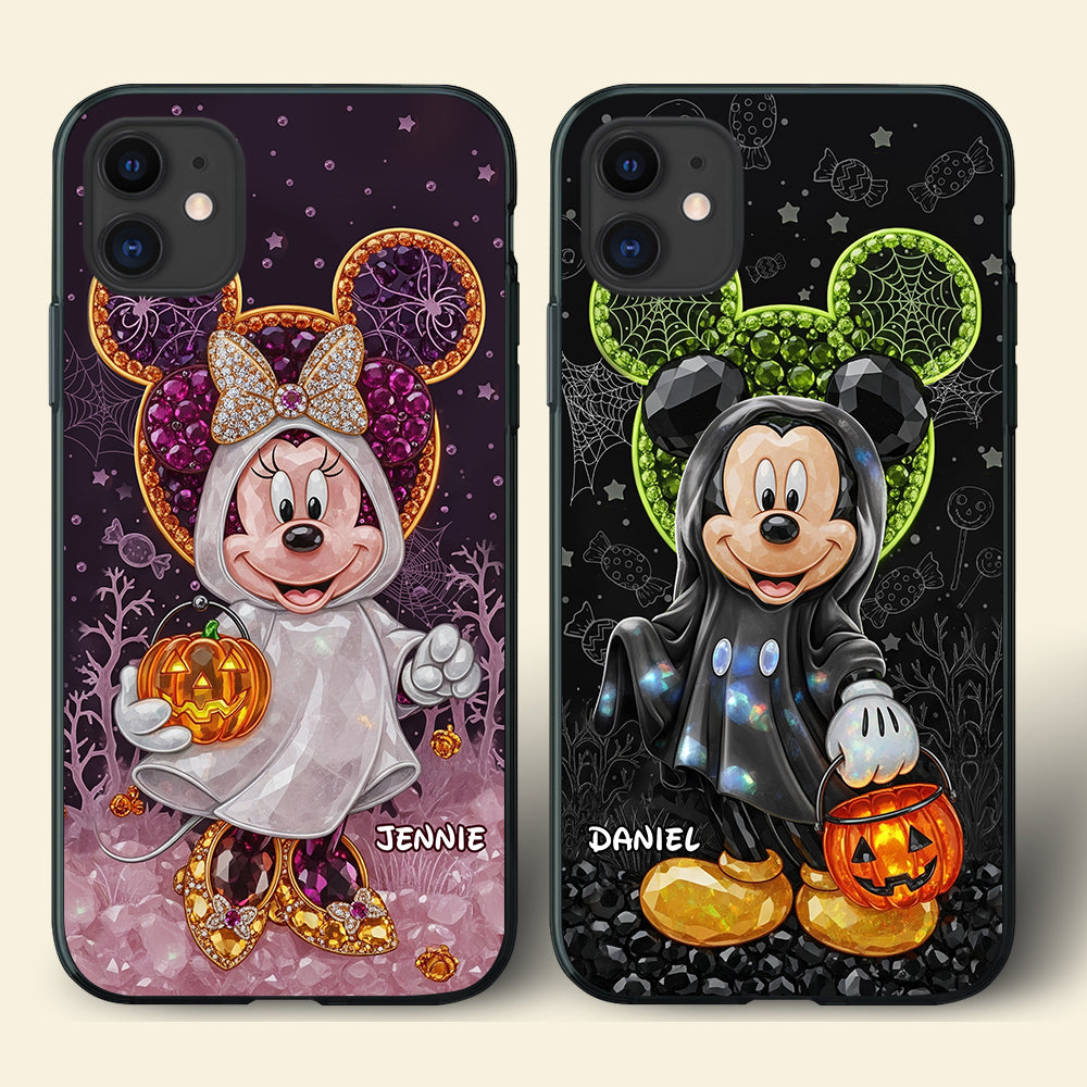Spooky Halloween Couple Phone Case - Personalized Gift For Couple 04TGLU270825-Homacus